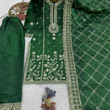 Green Partylook Embroiderd Suit