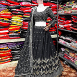 New Black Coloured Lehengha Choli