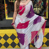 Classy Georgette Embroidered Saree