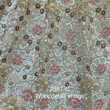 Finely Arranged Multi Color Sequins with Zari Partywear Lehengacholi