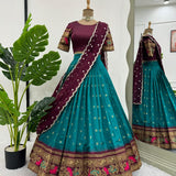 Traditional Kanjivaram Silk Lehenga