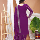 Designer Embroidered Georgette Suit