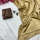 Stylish Beautifull Satin Saree