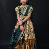 Heavy Lichi Silk Kids Lehenga