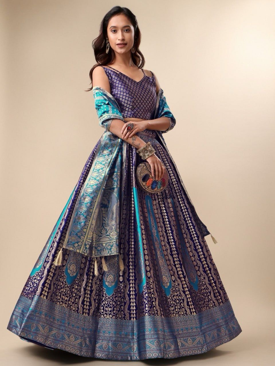 Treditional Banarasi Silk Lehenga