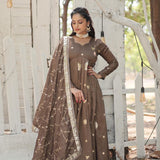 Designer Festive Vichitra Anarkali Gown