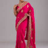 Heavy Vichitra Silk Saree