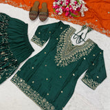 Green Exclusive Dhoti Salwar Suit