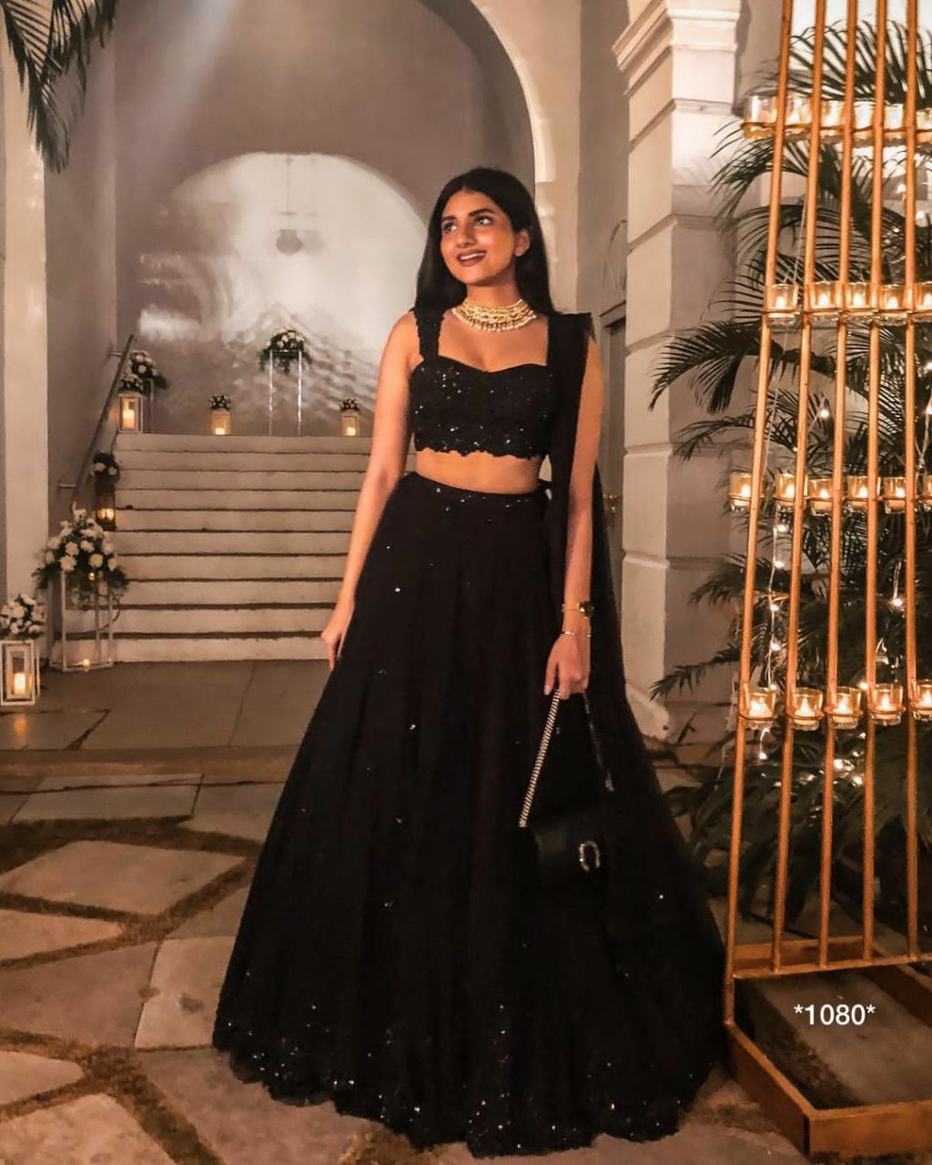 Black Georgette Lehenga Choli