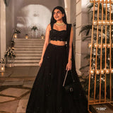 Black Georgette Lehenga Choli