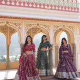 Pure Viscos Jacquard Lehenga