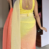 Crush Sequance  Beautifull Saree