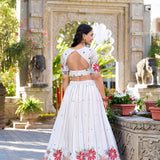 Shloka White Georgette Lehenga Choli