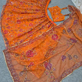Blooming Silk Embroidered Lehenga