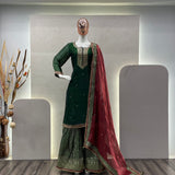 Fancy Green Sharar Suit Collection