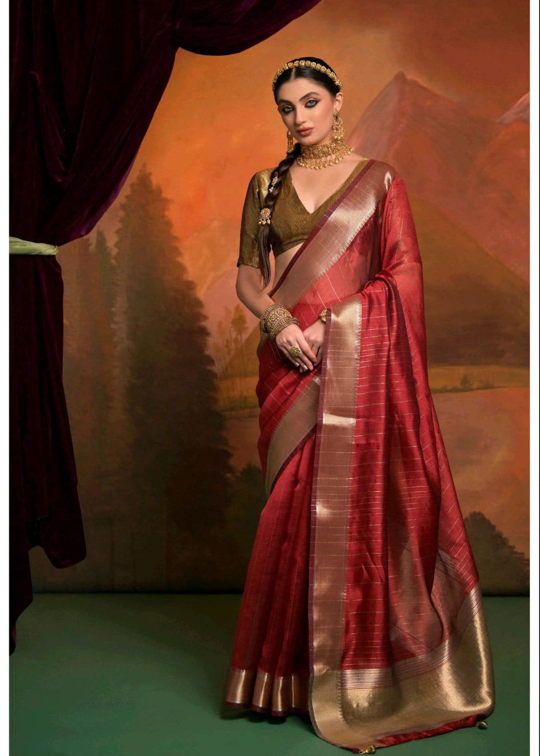 Exclusive Rajyog Moss Silk Saree