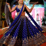 Royalblue Tapeta Silk Lehenga Choli