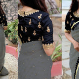 Cotton Chanderi Checks Saree