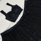 Black Georgette Lehenga Choli