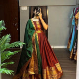 Treditional  Narayan Pet Gown