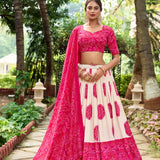 Traditional Bandhej Silk Lehenga