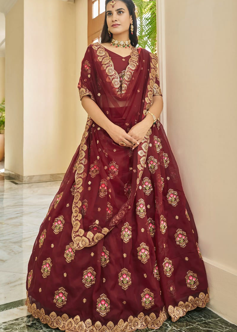 Premium Organza Lehenga