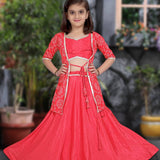 Kids Flower Printed Lehenga Choli