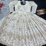 Lightweight White Anarkali Gown