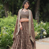 Faux Blooming Sequence Lehenga Choli