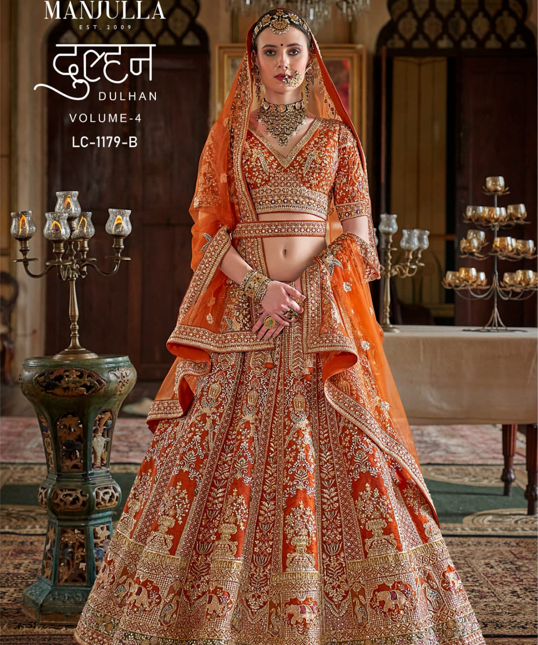 Manjulla Bridal Silk Tone Lehenga