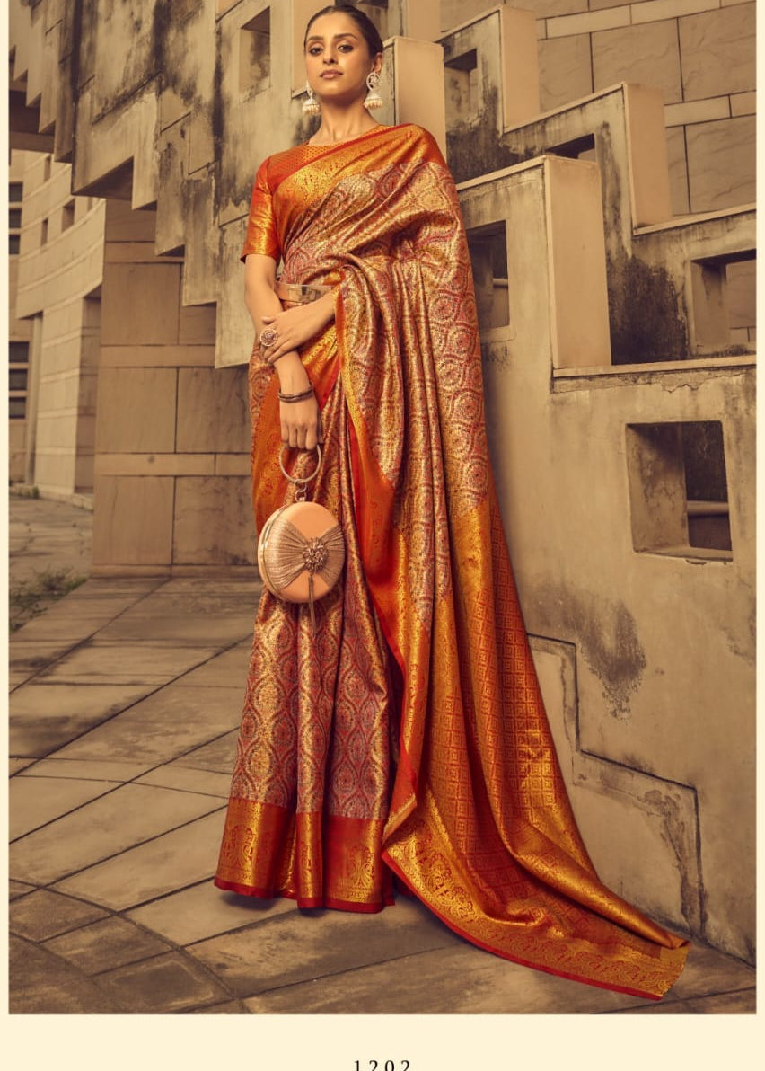 Premium Zari Border Silk Saree