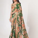 beautiful Pure Organza digital Printed Work sarees