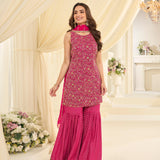 Gorgeous Georgette Embroidered Suit
