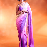 Digital Printed Satin Saree