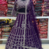 Purple Occasionaly Lehenga Choli