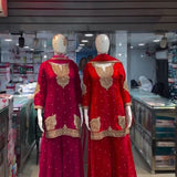 Fabulous Fandy Satin Top Plazzo