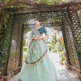 Glam Ethnic Colorfull Orgaza Lehenga