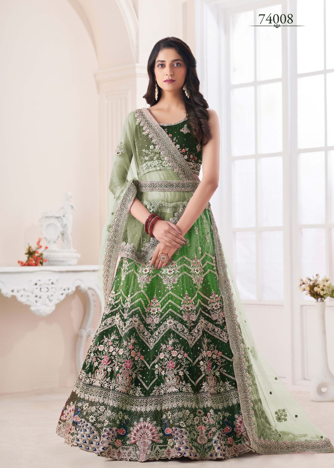 Heavy bridal wedding Lahenga