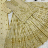 Pure Heavy Chinon  Lehenga Top