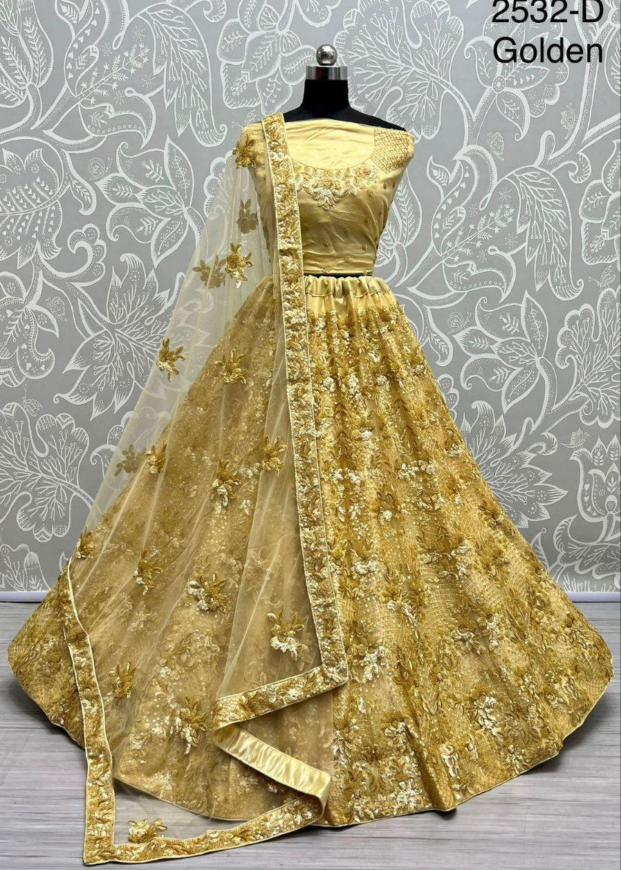 Glorious Bridal Net Lehenga Choli