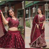 Designer Rangoli Silk Lehenga Choli