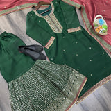 Fancy Green Sharar Suit Collection