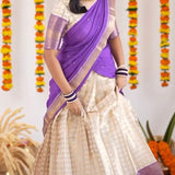 Traditional Onam Cultural Half Saree