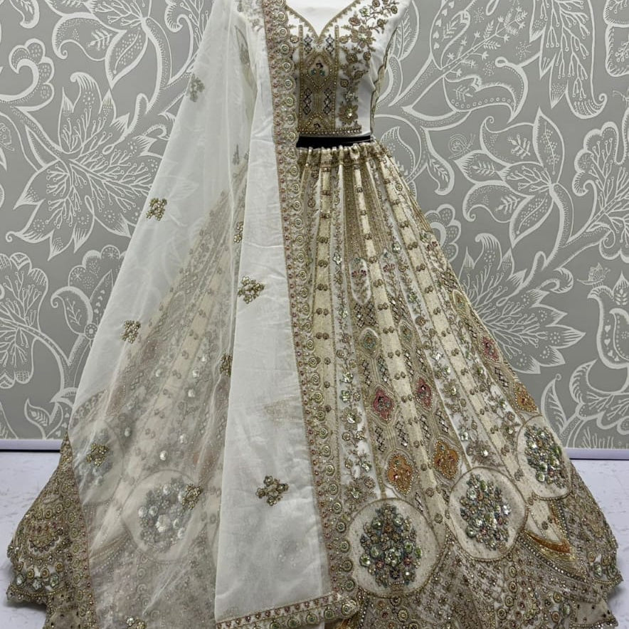 Luxurious Embroidered Wedding Lehenga