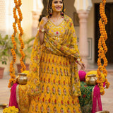 Lavish Orangaza Floral Printed Lehenga