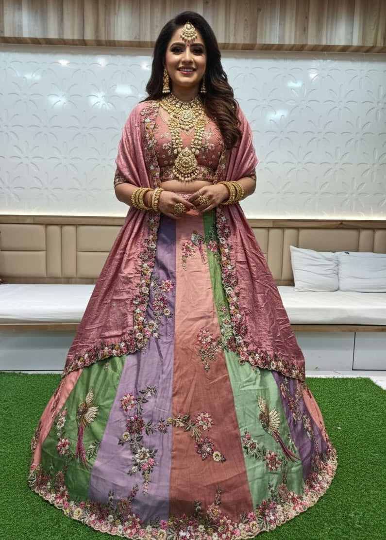 Ethnic Attires Silk Bridal Lehenga