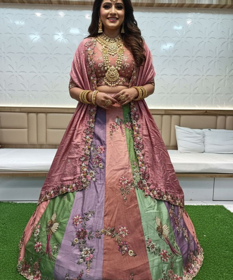 Ethnic Attires Silk Bridal Lehenga