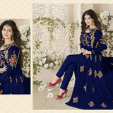 Dark Blue Ayesha Anarkali Suit