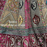 Double dupatta heavy Embroidery work designer Lehengacholi