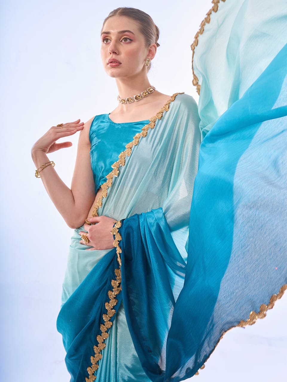 Beautyfull Chinon Saree Collection